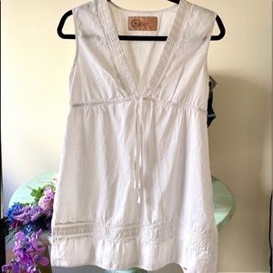 GAP 1969 White Cotton Boho Blouse/Tunic 4